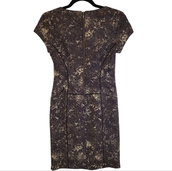 Peruvian Connection Dress Sheath Cap Sleeves Cotton Career Comfort US Size 2 - Picture 5 of 10